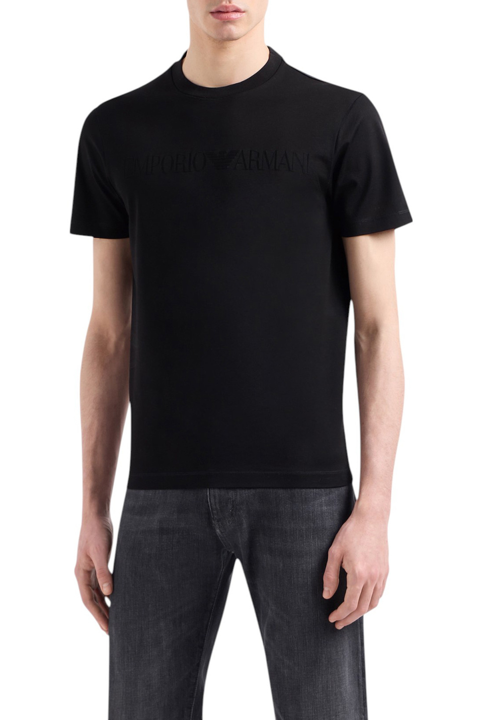 Мужской Emporio Armani Футболка из натурального хлопка (цвет ), артикул 8N1TD2-1JGYZ | Фото 3