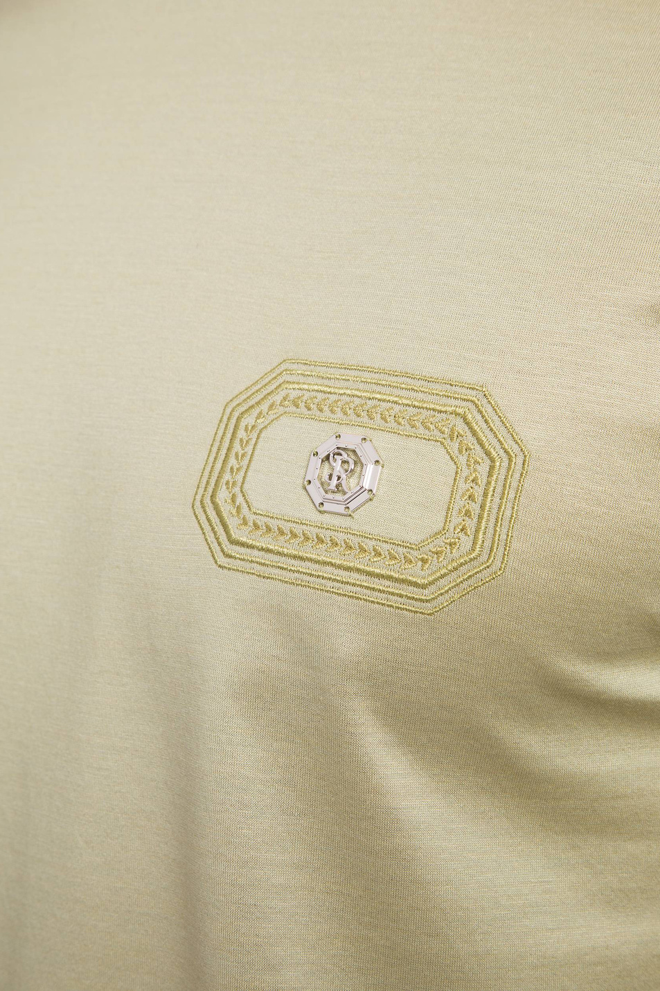 Мужской Stefano Ricci Футболка из натурального хлопка (цвет ), артикул MNH6104960-TE0001 | Фото 5