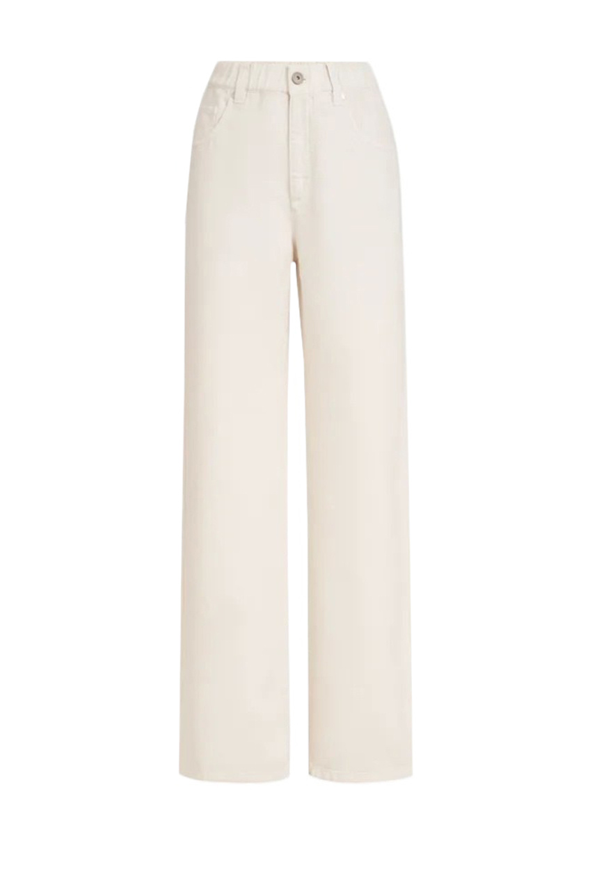 Женский Brunello Cucinelli Джинсы Contemporary из хлопка и льна (цвет ), артикул ML996P4053 | Фото 1