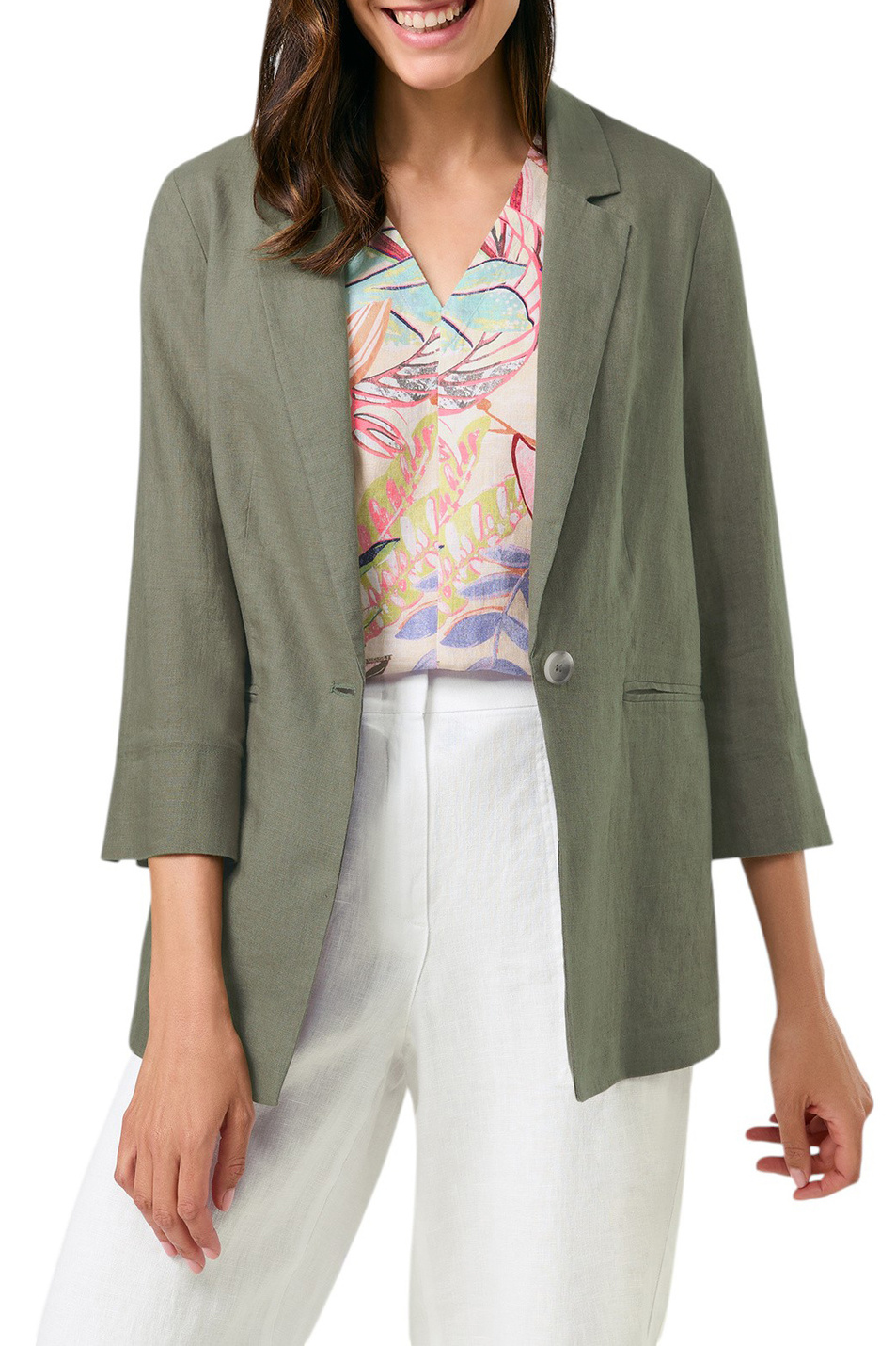 Женский Gerry Weber Пиджак из льна (цвет ), артикул 530030-31235 | Фото 3