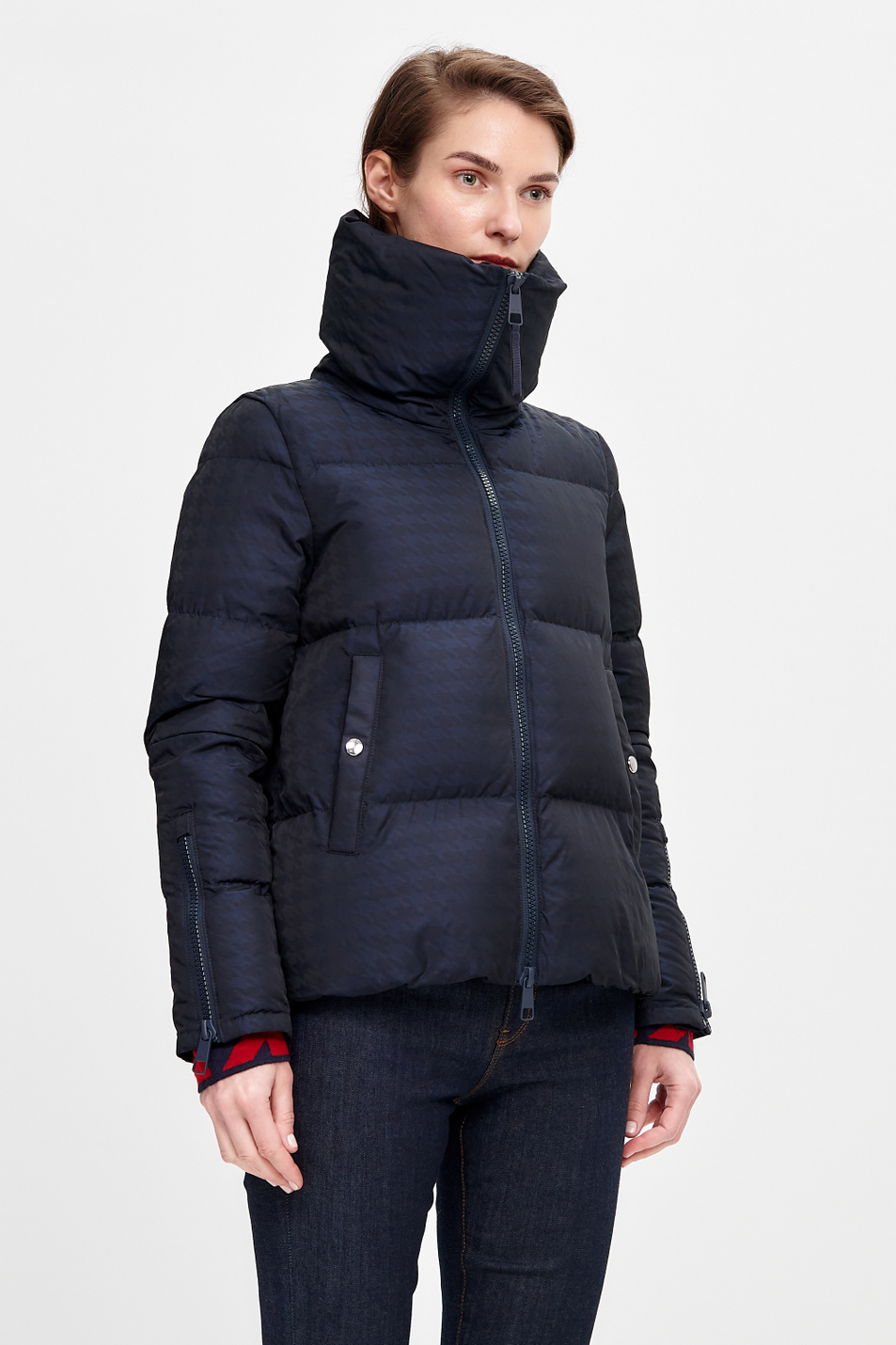 Стеганая куртка Paresta с узором «гусиная лапка» из водоотталкивающего материала|Основной цвет:Синий Женский BOSS Стеганая куртка Paresta с узором «гусиная лапка» из водоотталкивающего материала (цвет ), артикул 50436343 | Фото 6