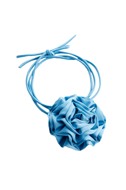 Бант MIMI с цветком|Основной цвет:Голубой|Артикул:47055874 | Фото 1