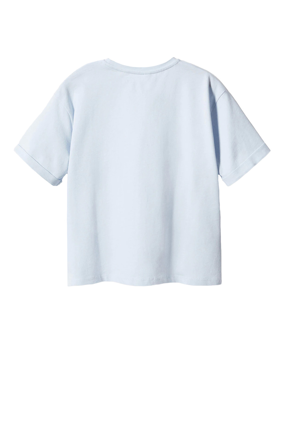 Девочкам Mango Kids Футболка CUPCAKE из натурального хлопка (цвет голубой), артикул 47022878 | Фото 2