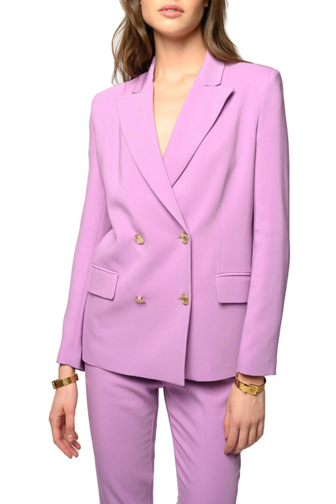 Pinko Двубортный пиджак BAVARIA из креповой вискозы ( цвет), артикул 1G15U08385 | Фото 4