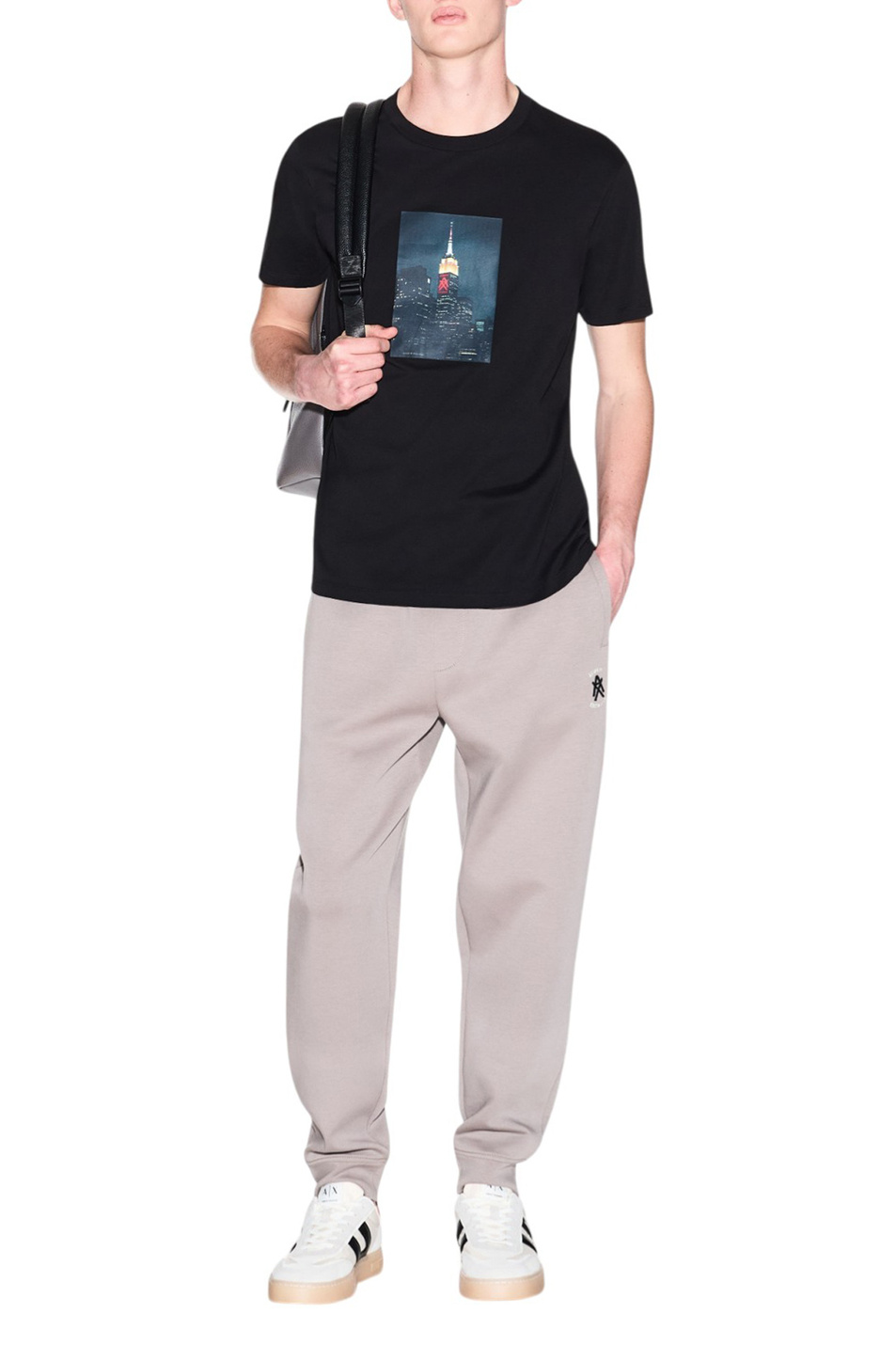 Мужской Armani Exchange Футболка из хлопка с принтом (цвет ), артикул XM002214-AF10356 | Фото 2