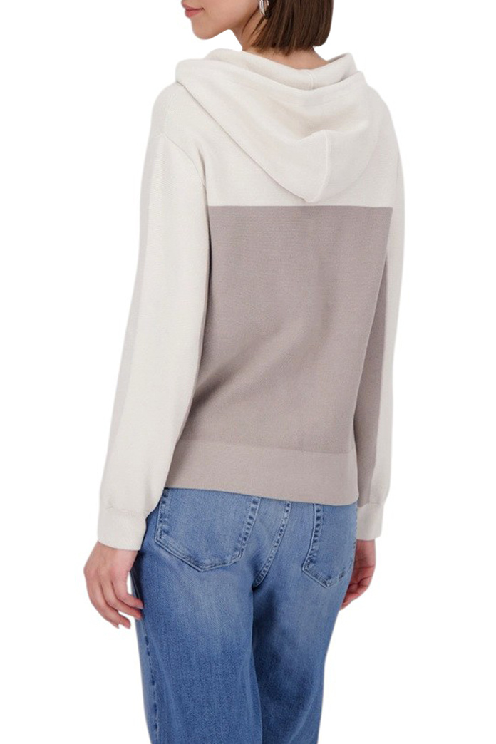 Женский Monari Худи из хлопка со стразами (цвет ), артикул 808976 | Фото 4