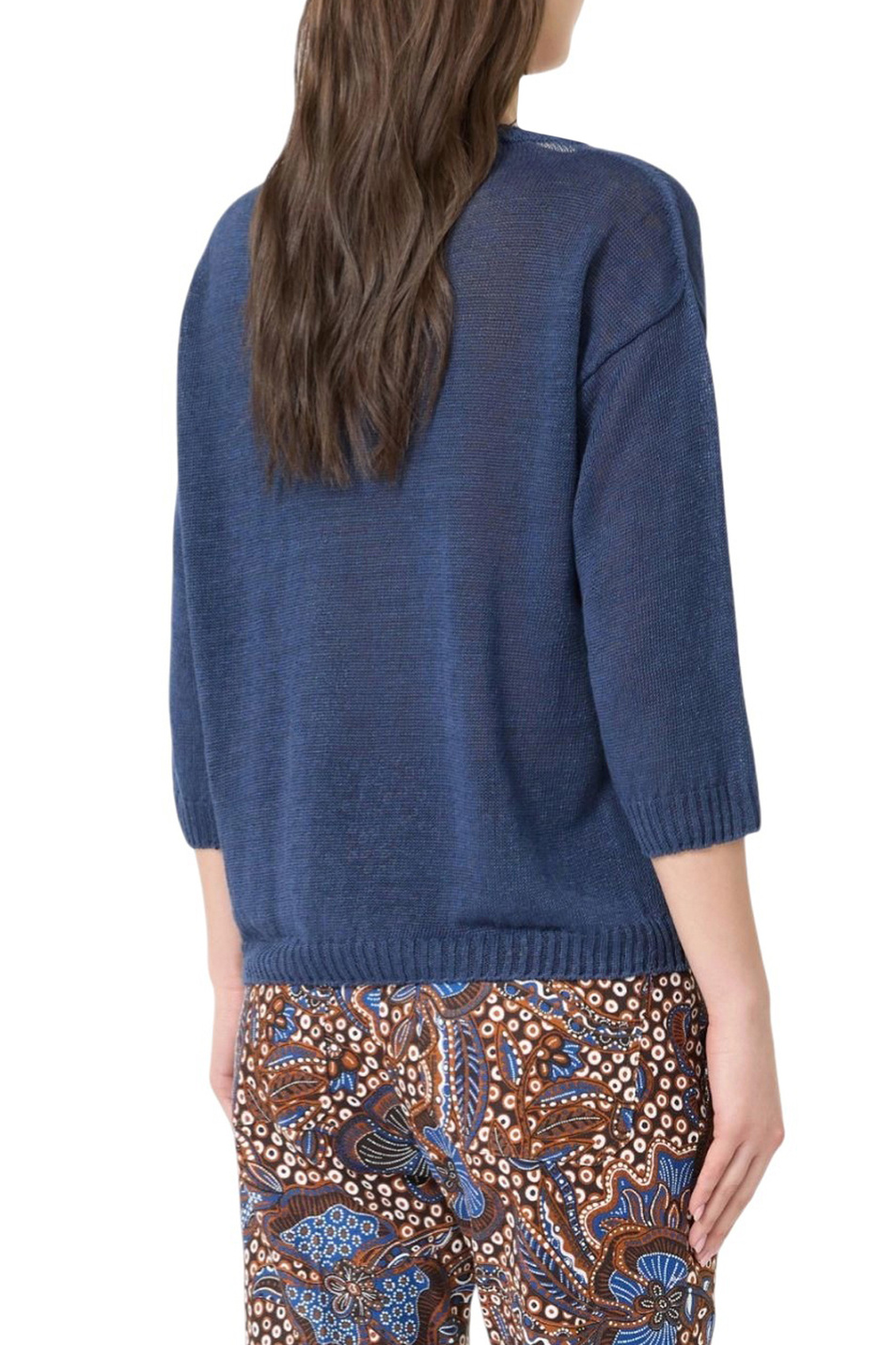 Женский Weekend Max Mara Джемпер CANNONE из льна (цвет ), артикул 2615361052 | Фото 4