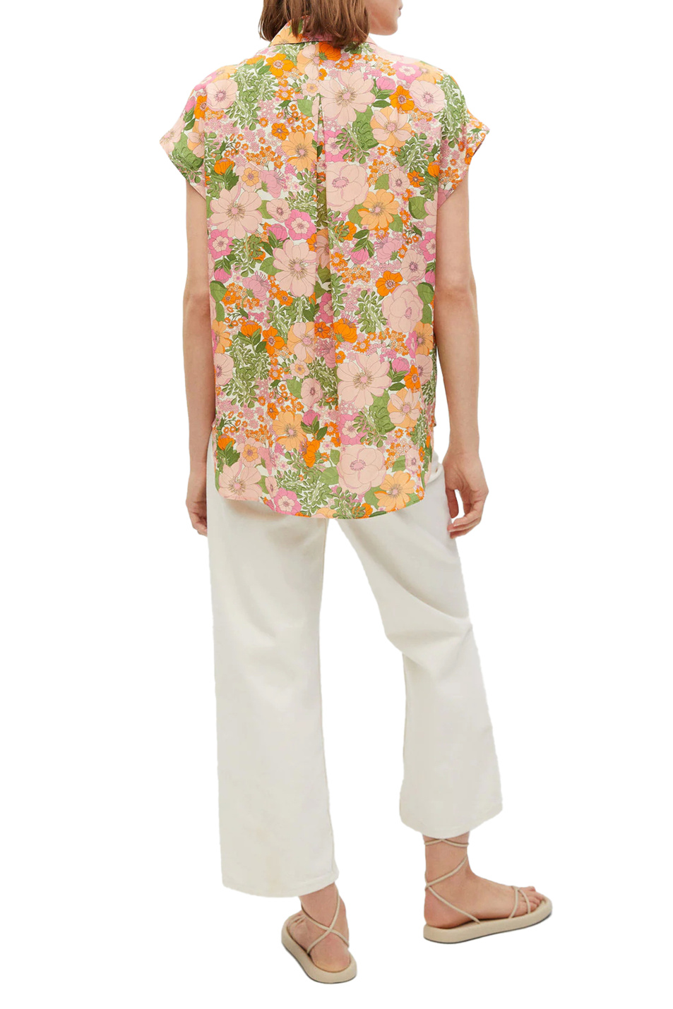 Женский Mango Рубашка LIM из лиоцелла с коротким рукавом (цвет ), артикул 87919403 | Фото 4