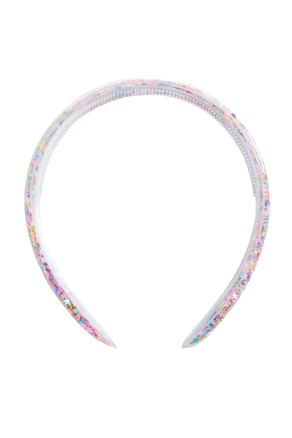 Девочкам Mango Kids Обруч прозрачный для волос GLITTER (цвет ), артикул 57075149 | Фото 1