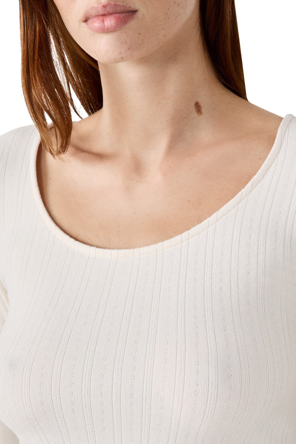 Женский Etam Лонгслив BETTY однотонный (цвет ), артикул 6555582 | Фото 4