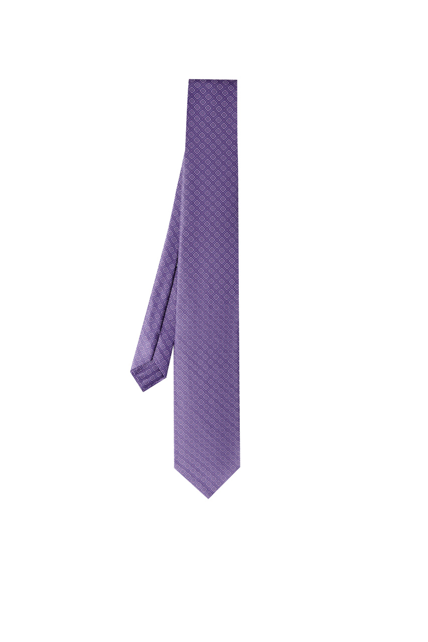 Галстук из натурального шелка|Основной цвет:Фиолетовый|Артикул:CH-45028 | Фото 1