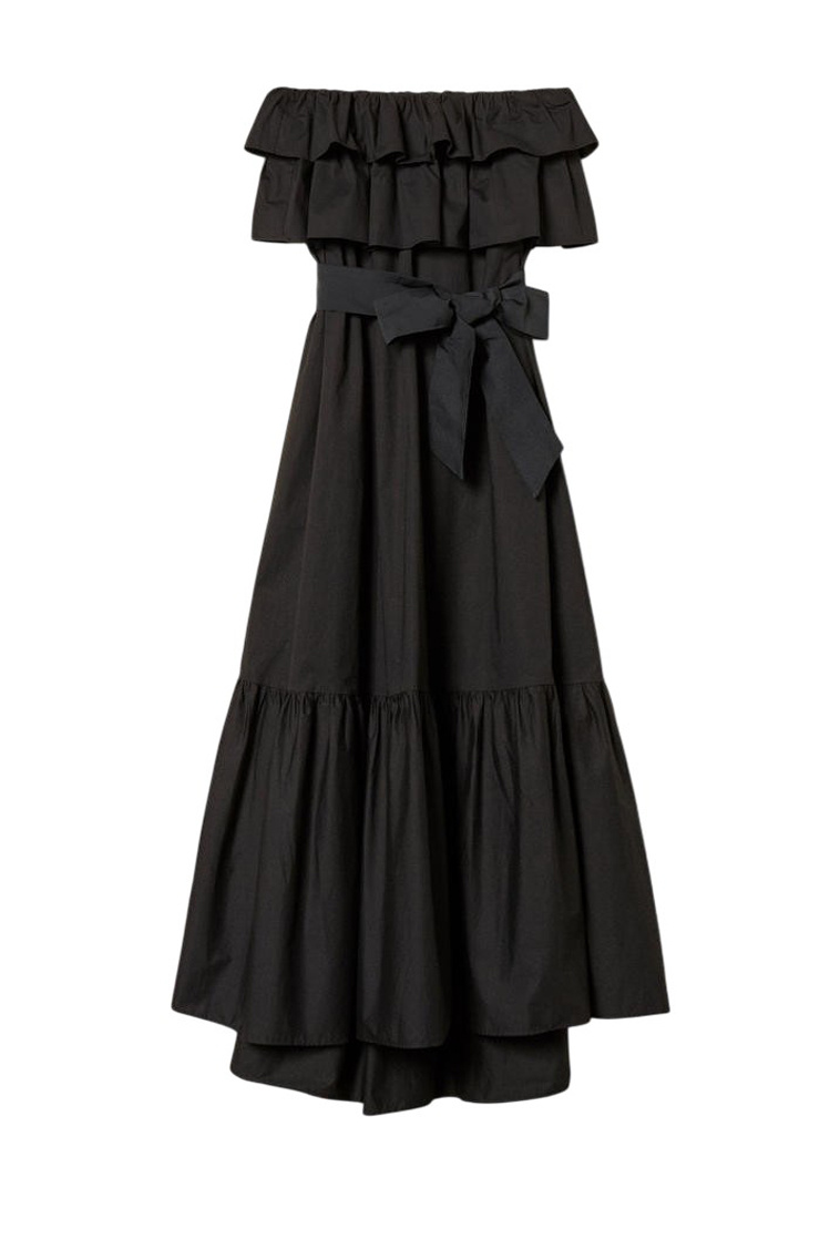 Женский TWINSET Milano Платье с поясом и оборками (цвет ), артикул 261AP2133 | Фото 1