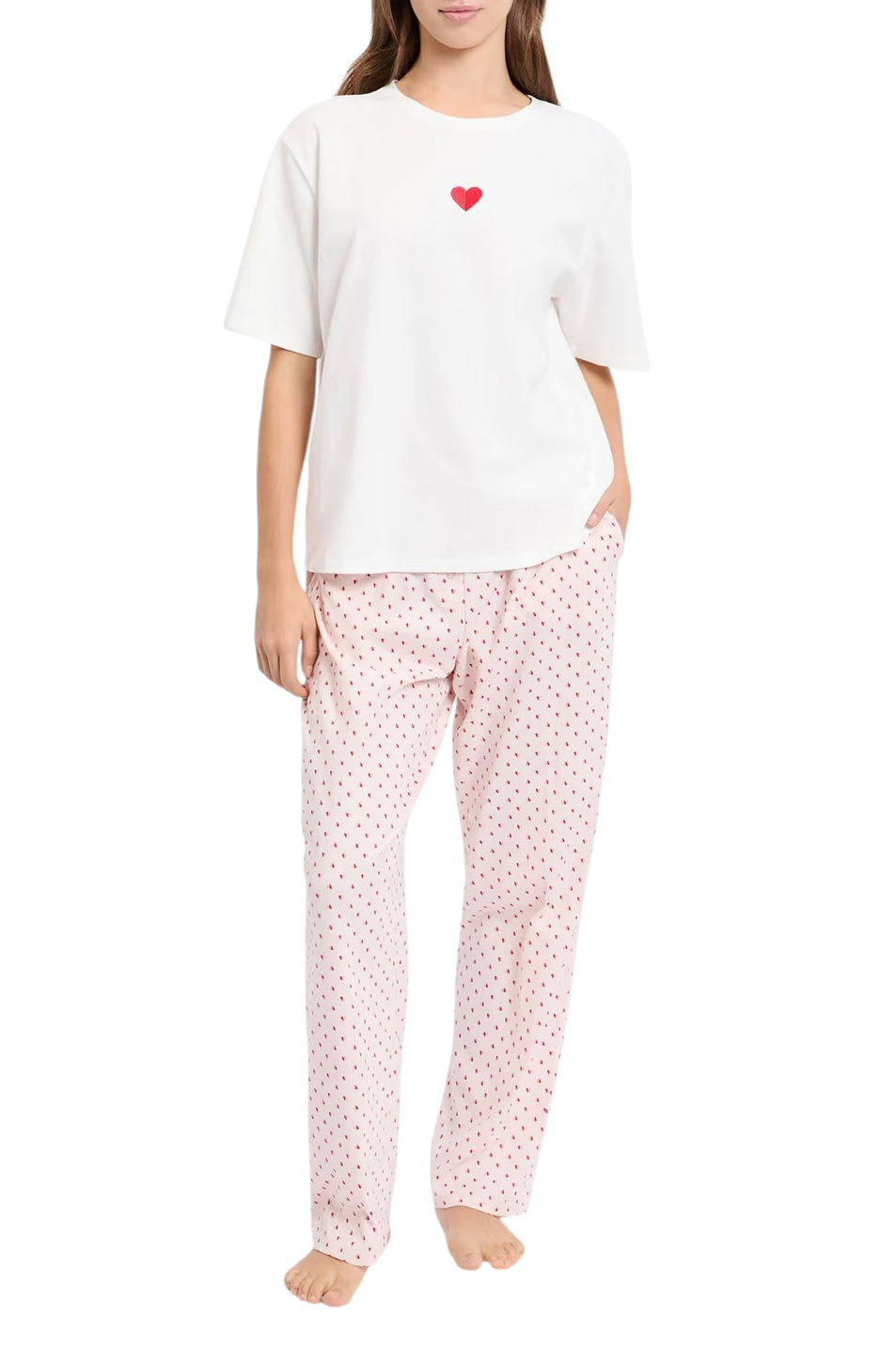 Костюм домашний MALOMA (жакет, джемпер, брюки)|Основной цвет:Пудровый Женский Etam Костюм домашний MALOMA (жакет, джемпер, брюки) (цвет ), артикул 6556137 | Фото 2