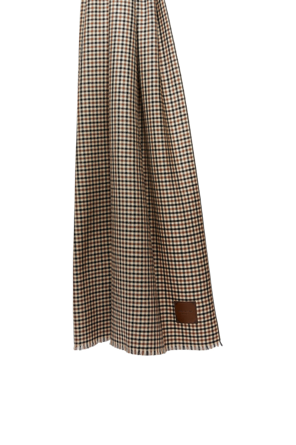 Женский Weekend Max Mara Палантин QUANTUM из шерсти в клетку (цвет ), артикул 2625546045 | Фото 2