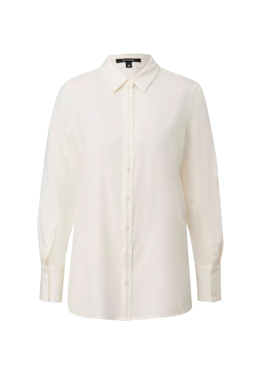 Рубашка однотонная|Основной цвет:Белый|Артикул:2141562 | Фото 1