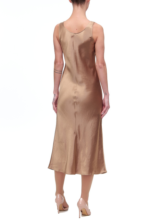 Max Mara Атласное платье TALETE на широких бретелях ( цвет), артикул 32260116 | Фото 3