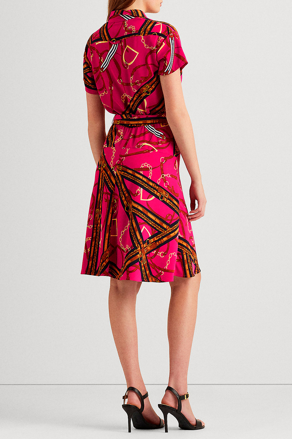 Lauren Платье-рубашка с принтом и поясом (цвет ), артикул 250832567001 | Фото 3