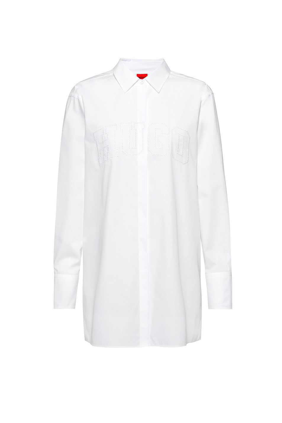 Женский HUGO Рубашка из натурального хлопка с вышивкой бродери англез (цвет ), артикул 50468493 | Фото 1