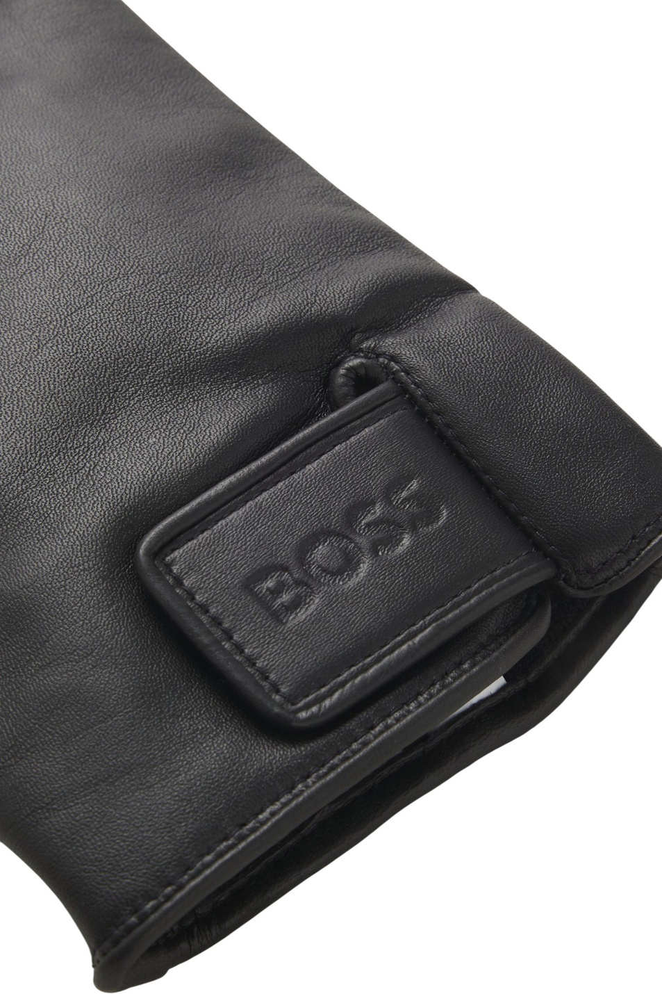 Перчатки Helkop из натуральной кожи|Основной цвет:Черный Мужской BOSS Перчатки Helkop из натуральной кожи (цвет ), артикул 50528635 | Фото 2