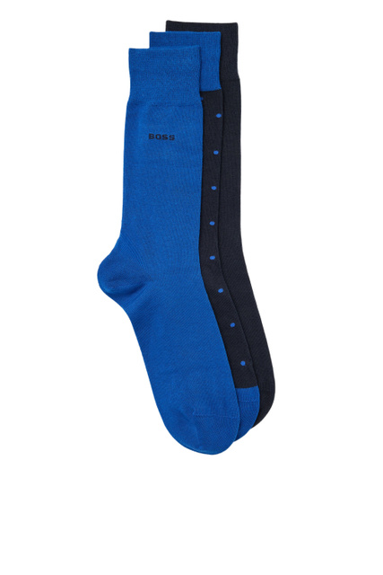 Набор носков из смесового хлопка|Основной цвет:Синий|Артикул:50478356 | Фото 1