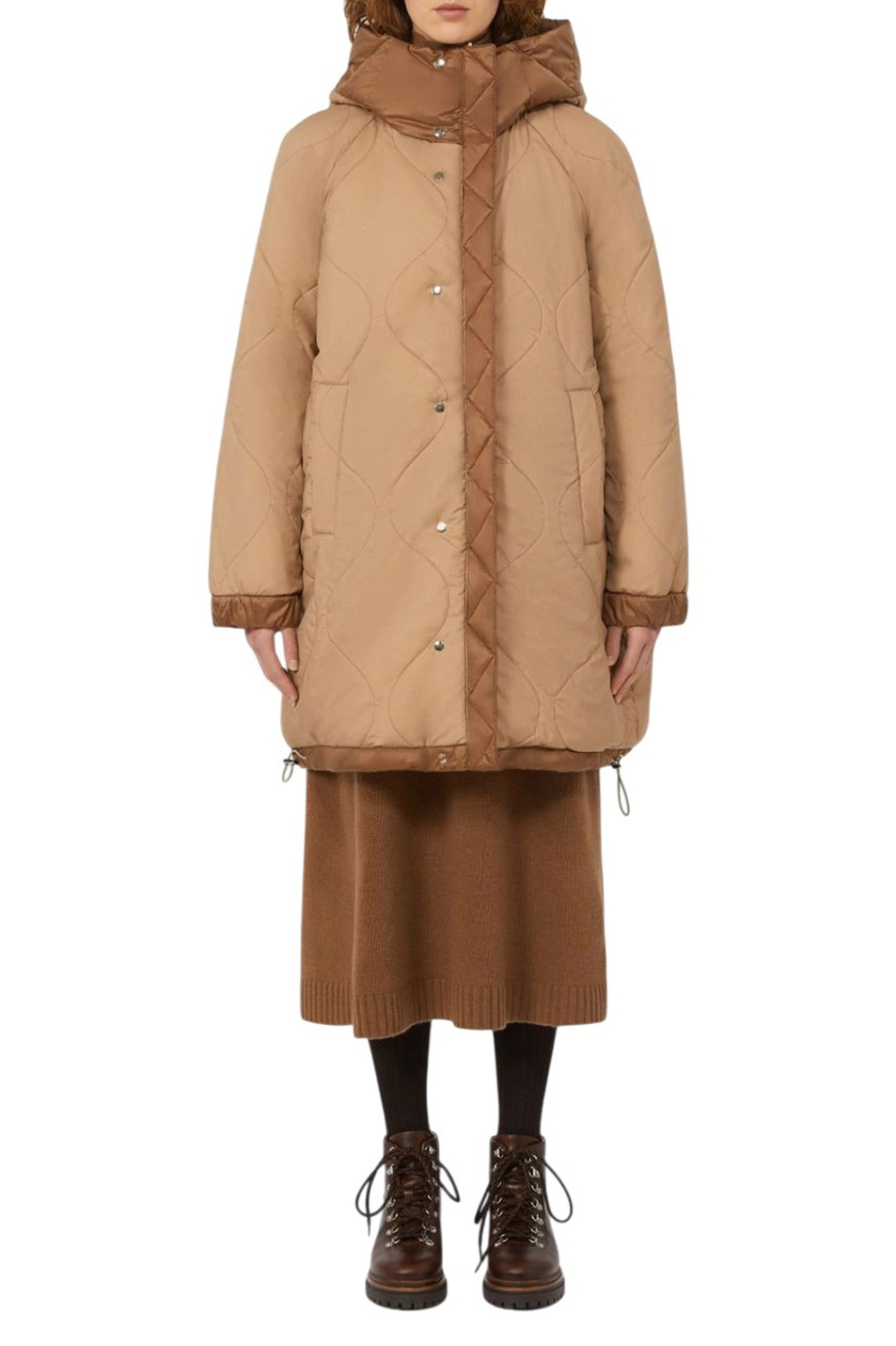 Женский Weekend Max Mara Полупальто ANFORA двустороннее (цвет ), артикул 2525496062 | Фото 5