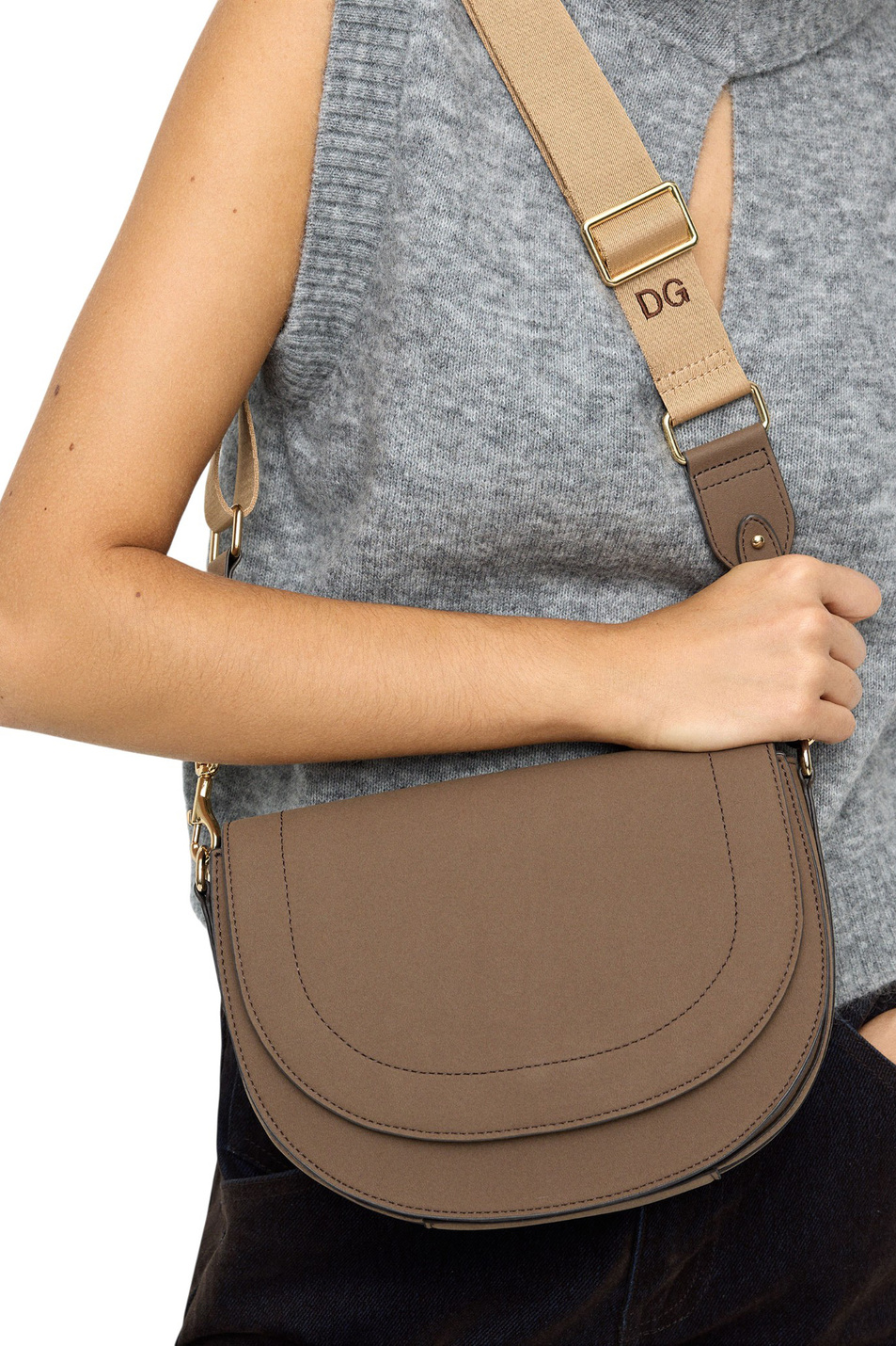 Женский Parfois Сумка через плечо с клапаном (цвет ), артикул 241817 | Фото 5