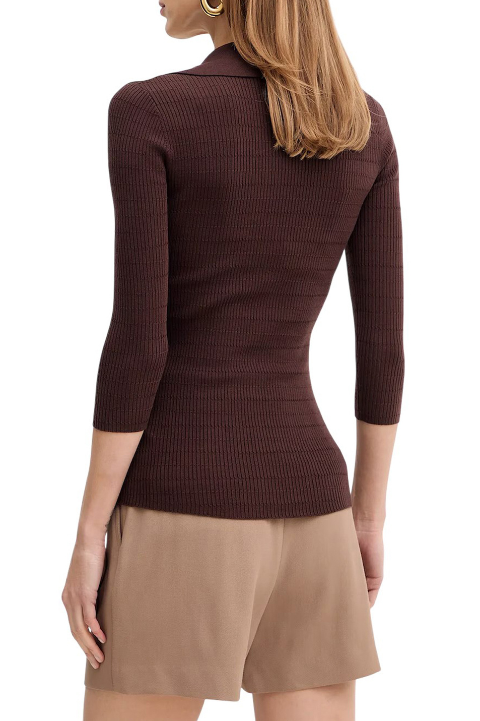 Женский Elisabetta Franchi Джемпер-поло с акцентными пуговицами (цвет ), артикул MK86B61E2 | Фото 5