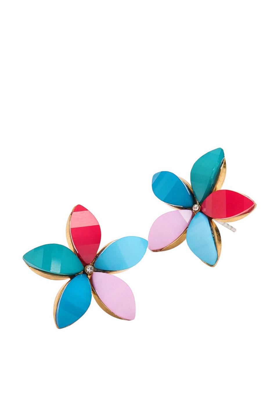 Женский Parfois Серьги в форме цветов со стразами (цвет ), артикул 173549 | Фото 2