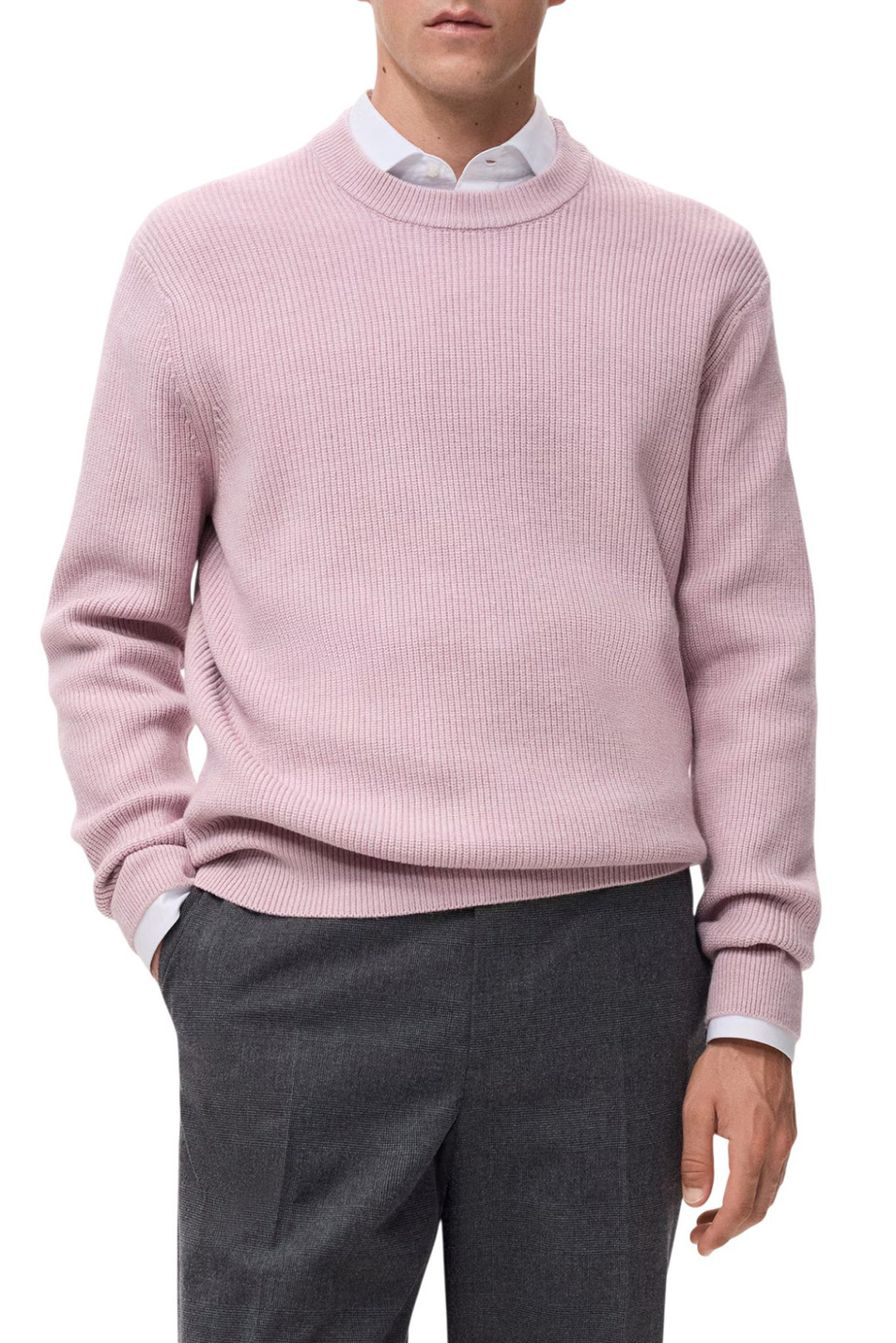 Мужской Mango Man Джемпер PARKY с круглым вырезом (цвет ), артикул 17007900 | Фото 3