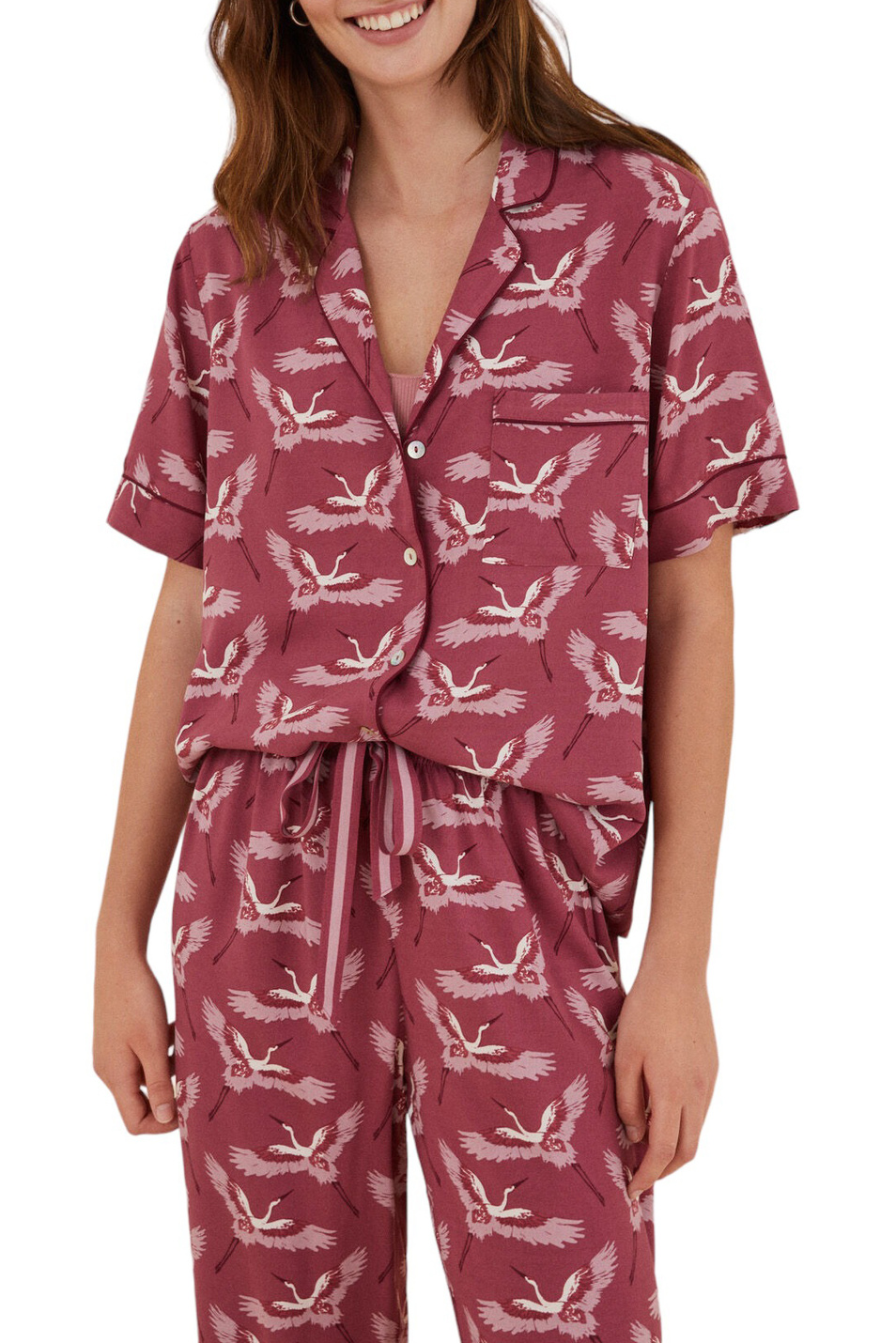 Женский Women'secret Пижама в рубашечном стиле с принтом (цвет ), артикул 4856136 | Фото 3