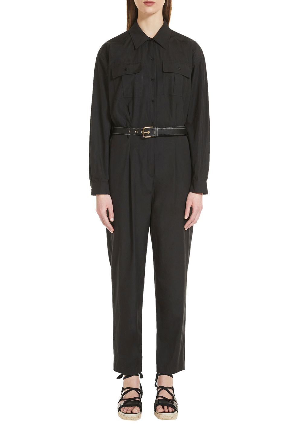 Женский Max Mara Комбинезон FOSCO из натурального хлопка (цвет ), артикул 62410121 | Фото 4