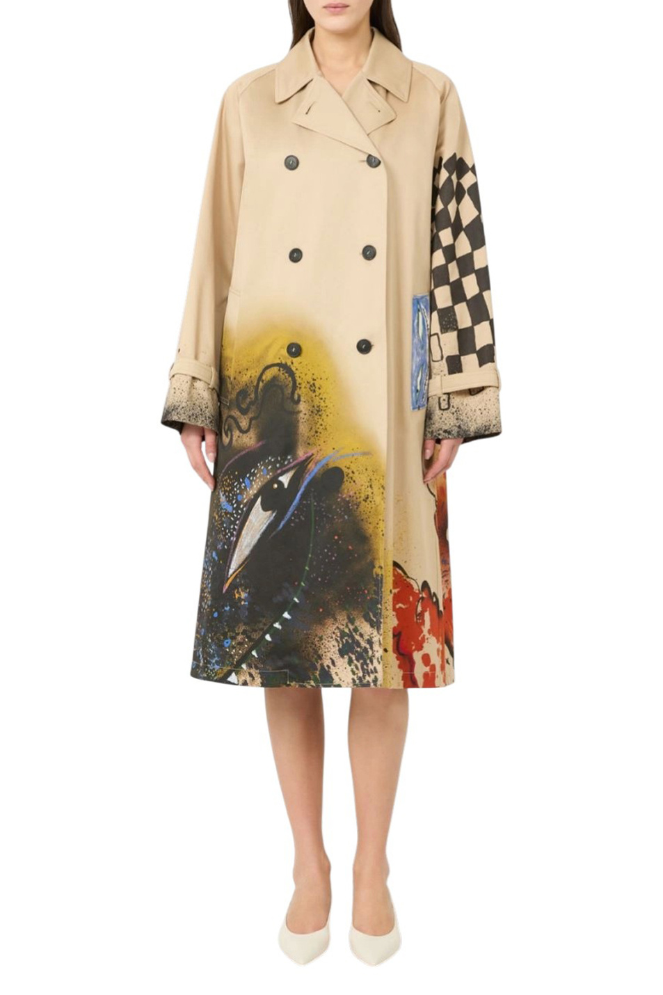 Женский Weekend Max Mara Тренч PECCATI с принтом (цвет ), артикул 2615021046 | Фото 3