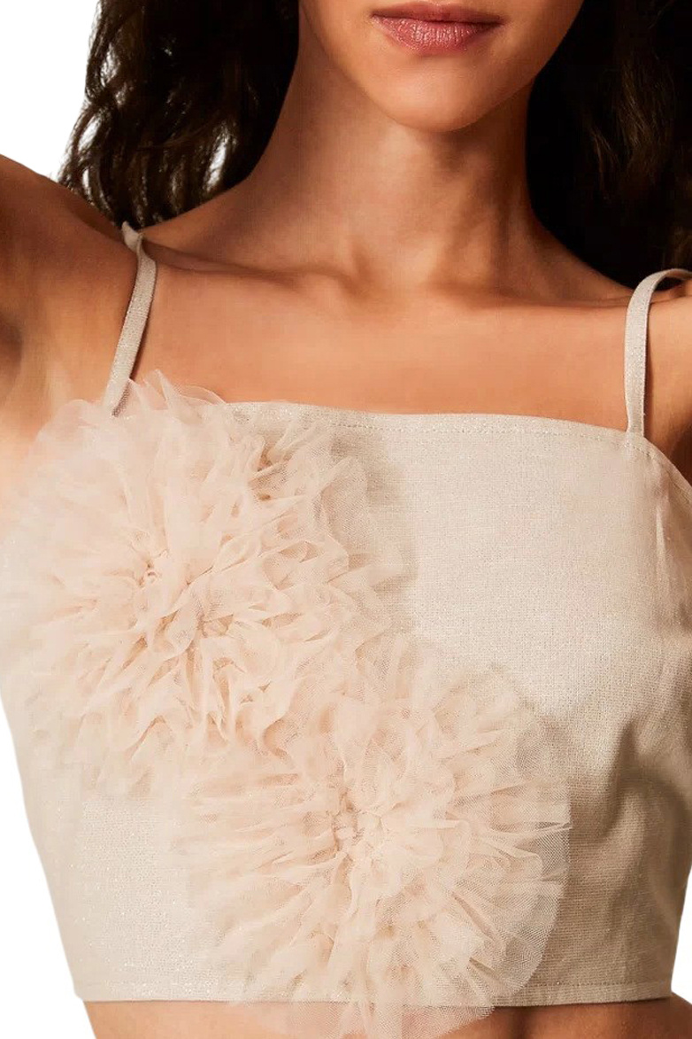 Женский TWINSET Milano Топ с декором (цвет ), артикул 261AT2074 | Фото 6