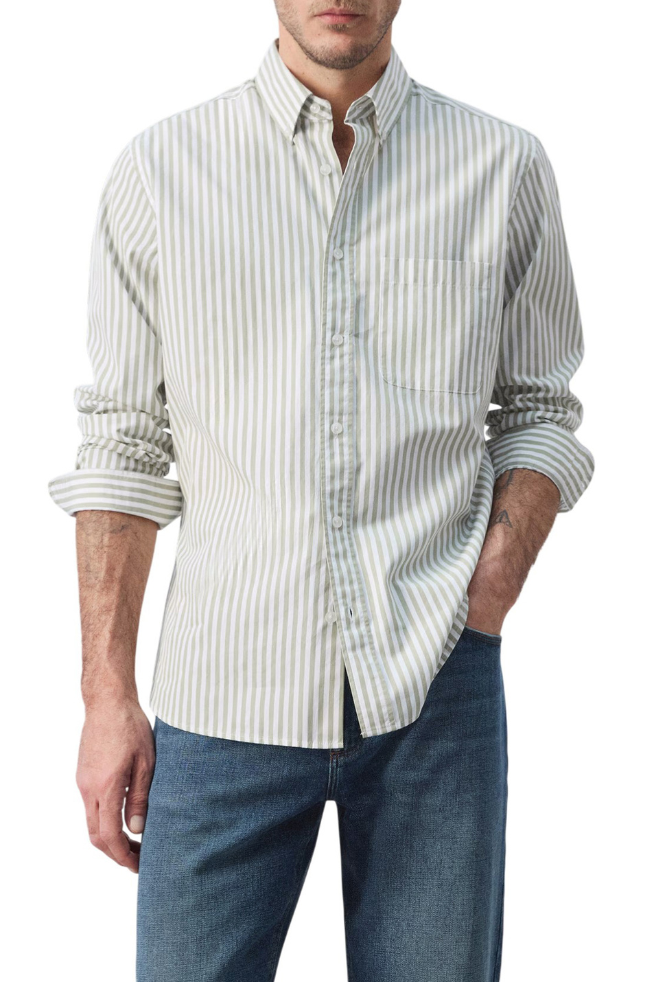 Мужской Mango Man Рубашка CANDELA из хлопка (цвет ), артикул 27055945 | Фото 3