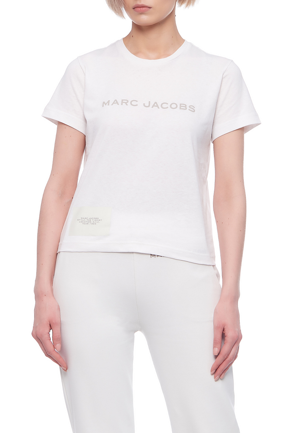 Женский Marc Jacobs Футболка из натурального хлопка с логотипом на груди (цвет ), артикул C631C07PF21 | Фото 1