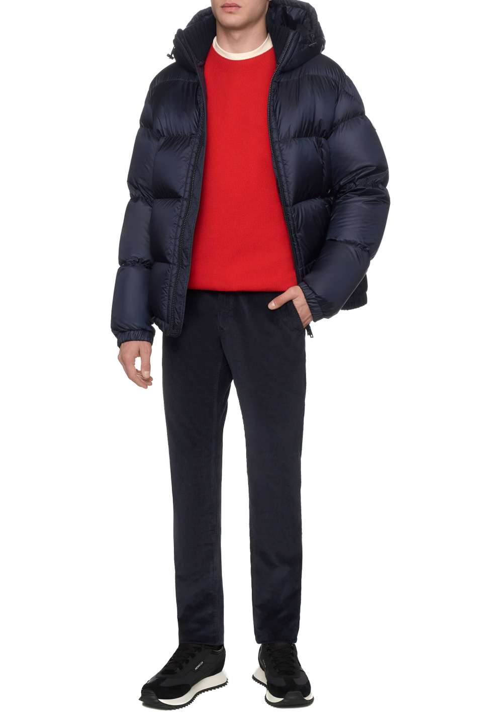 Мужской Moncler Джемпер из шерсти и кашемира (цвет ), артикул K20919C00012-M3550 | Фото 3
