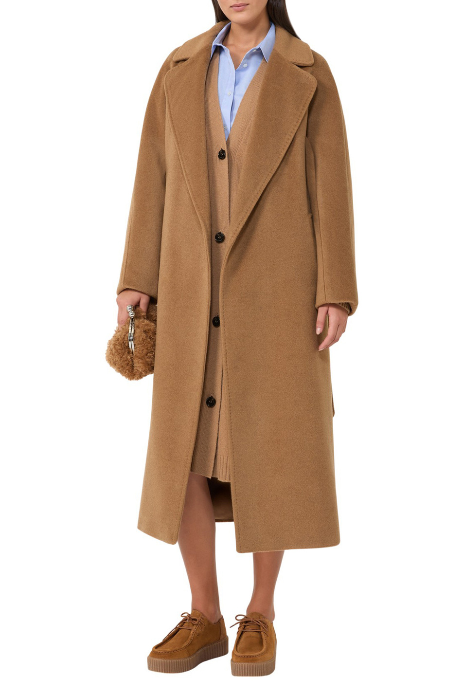 Женский Weekend Max Mara Пальто TEMPERA из смеси шерсти альпаки (цвет ), артикул 2525016082 | Фото 2