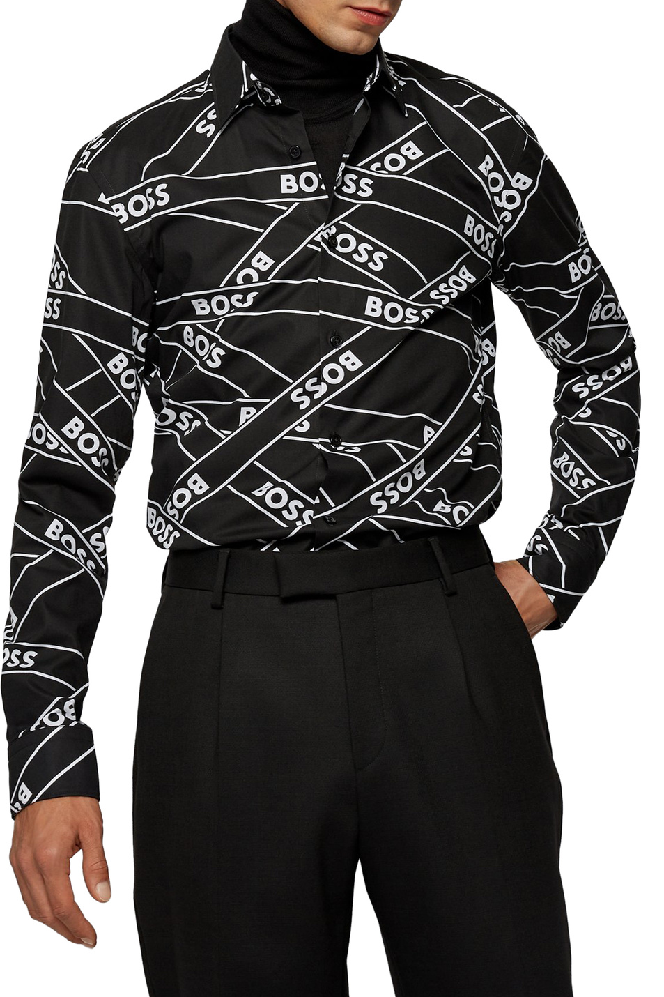 BOSS Рубашка приталенного кроя с логотипом (цвет ), артикул 50464071 | Фото 3