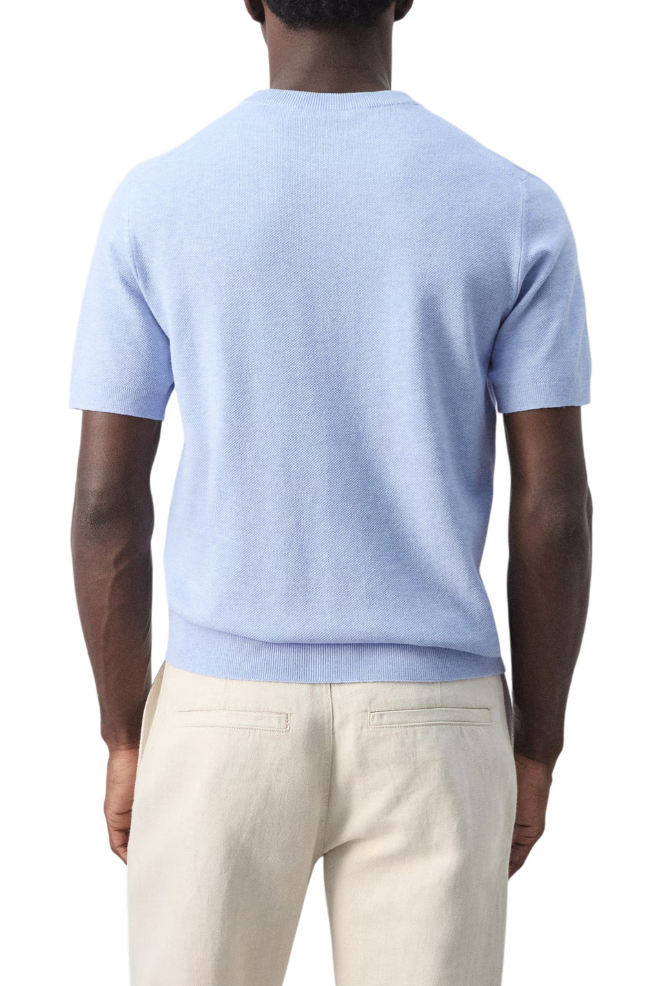 Мужской Mango Man Футболка ANDREW из смесового хлопка (цвет ), артикул 27095938 | Фото 4