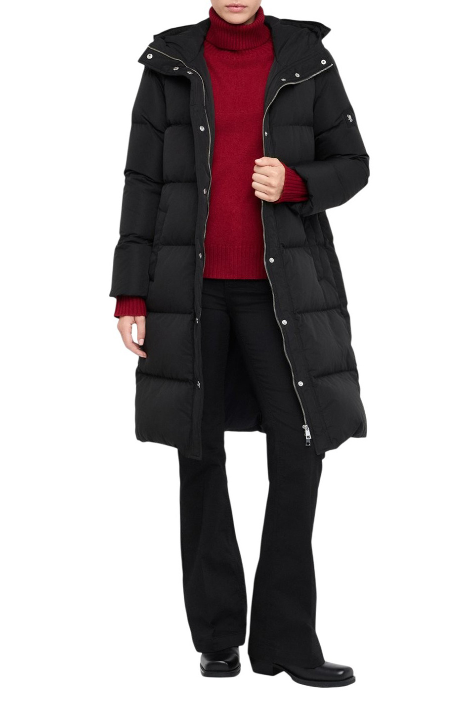 Женский Liu Jo Пальто с декорированным капюшоном (цвет ), артикул MF5293T3965 | Фото 2