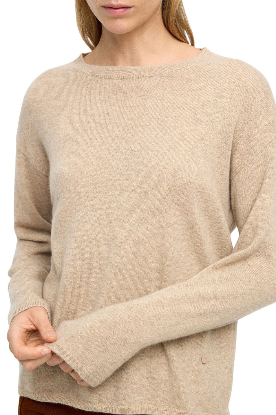 Джемпер из кашемира|Основной цвет:Бежевый Женский Parfois Джемпер из кашемира (цвет ), артикул 239686 | Фото 3