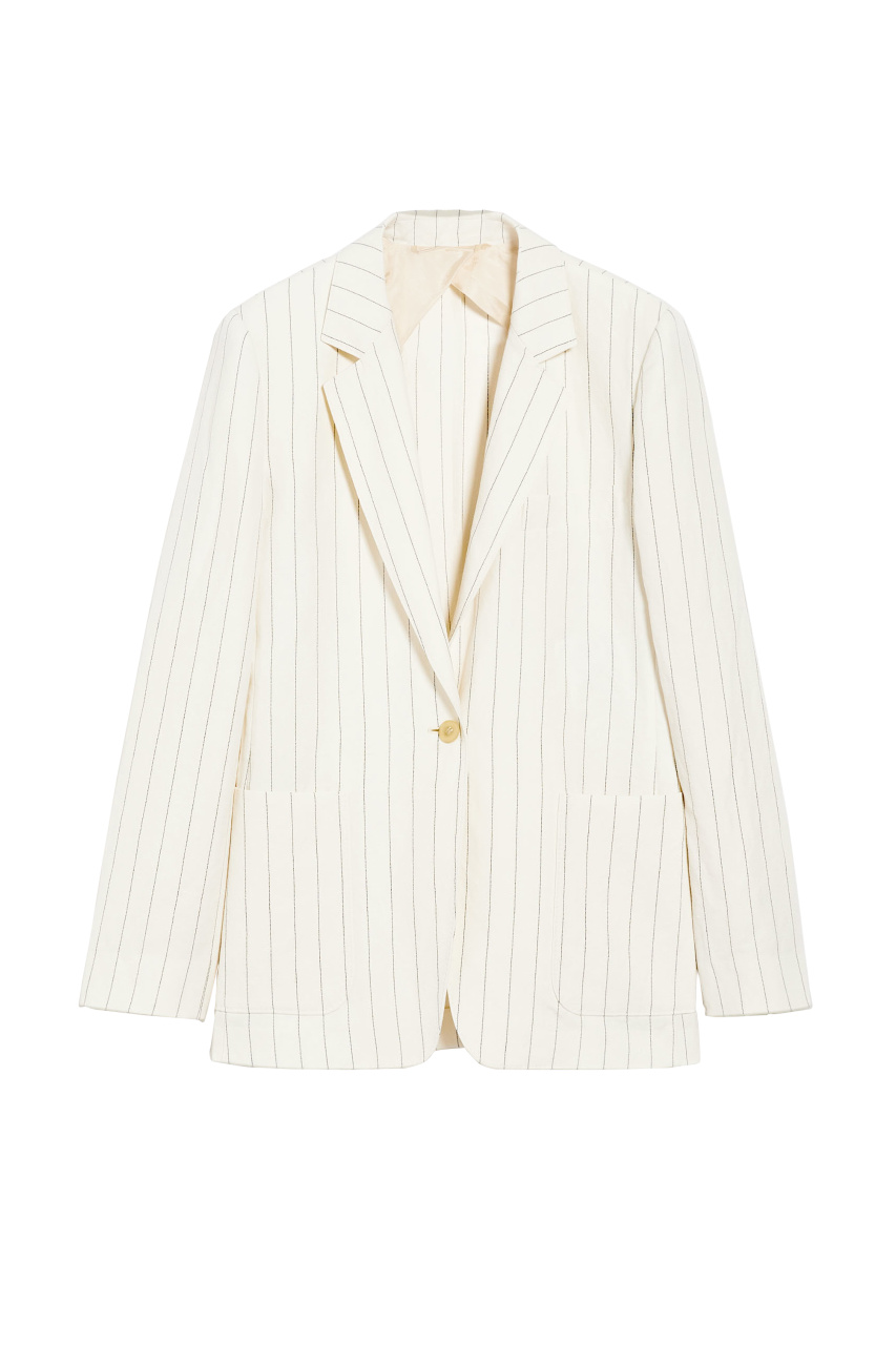 Пиджак MICRON в полоску|Основной цвет:Белый|Артикул:2411041022 | Фото 1