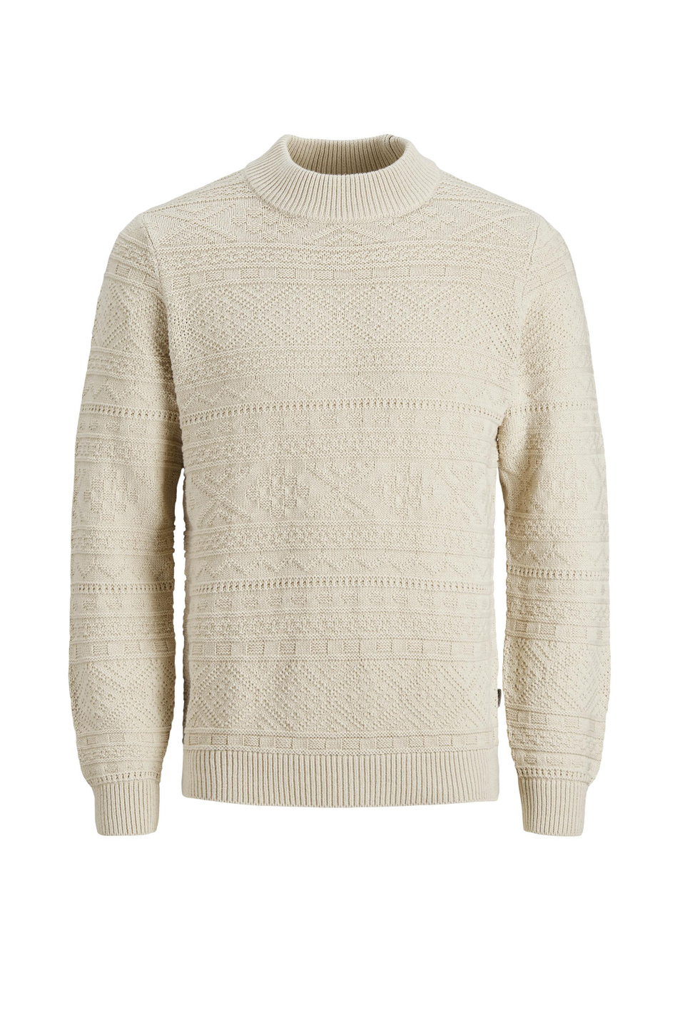 Мужской Jack & Jones Вязаный джемпер из хлопка и акрила (цвет ), артикул 12195063 | Фото 1