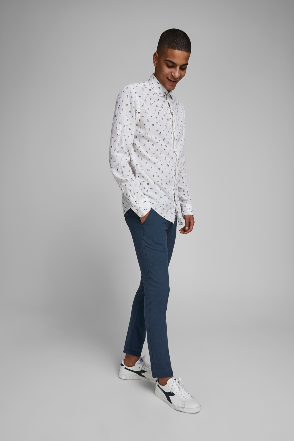 Мужской Jack & Jones Мужские брюки чинос Marco (цвет ), артикул 12169506 | Фото 4
