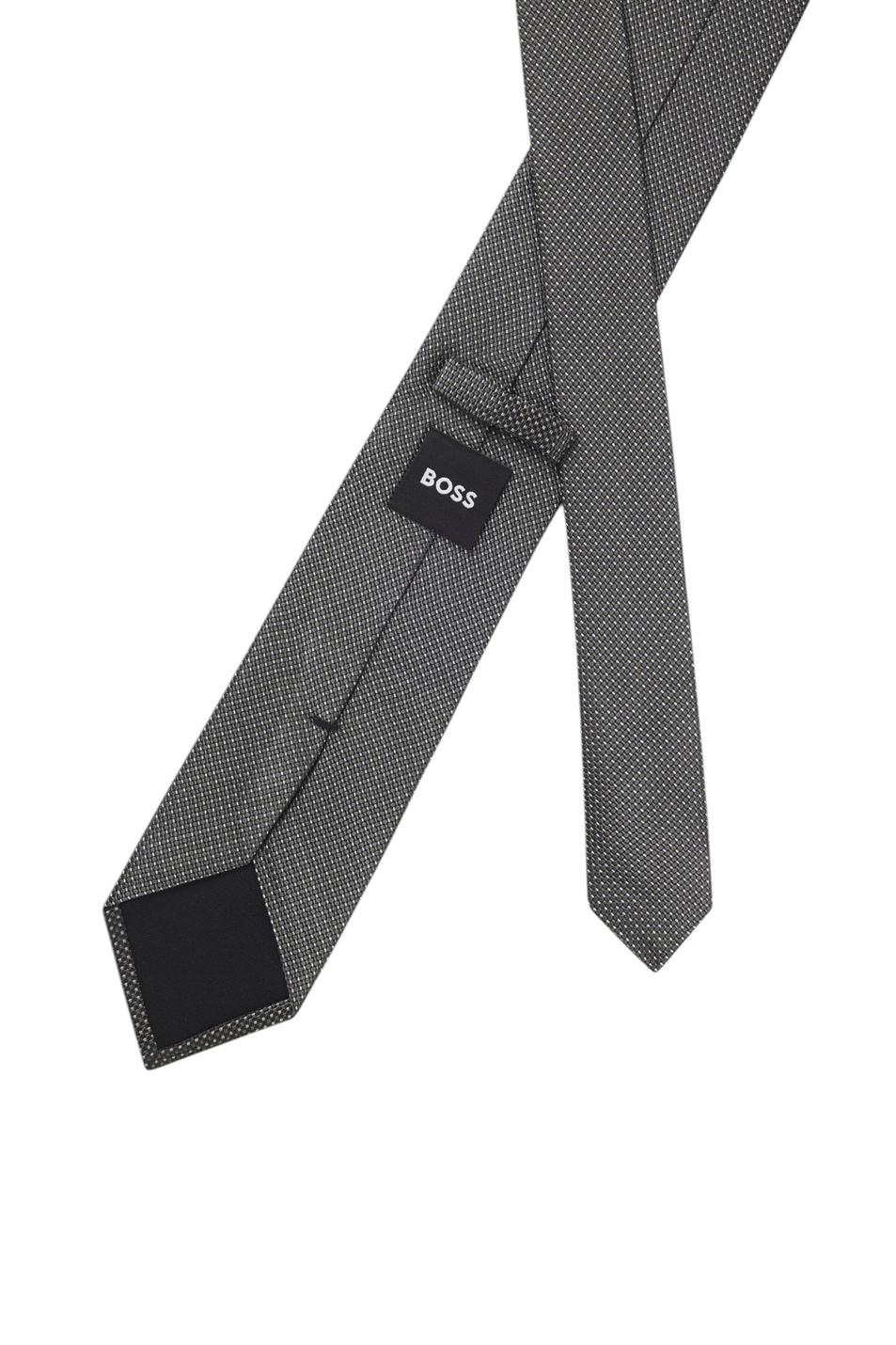 Галстук из шелка|Основной цвет:Серый Мужской BOSS Галстук из шелка (цвет ), артикул 50550522 | Фото 2