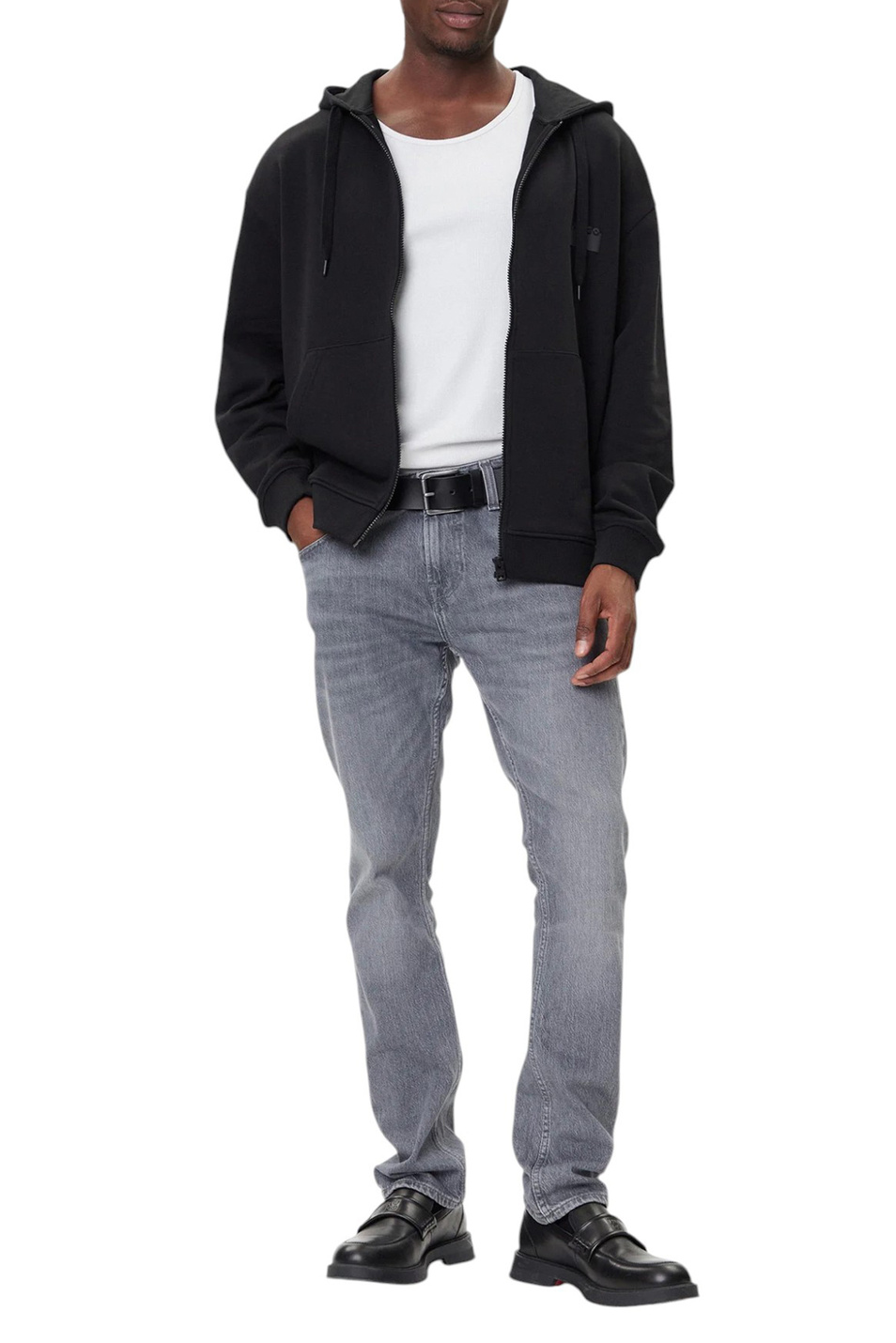 Мужской HUGO Толстовка Delastomer из хлопка (цвет ), артикул 50546874 | Фото 3