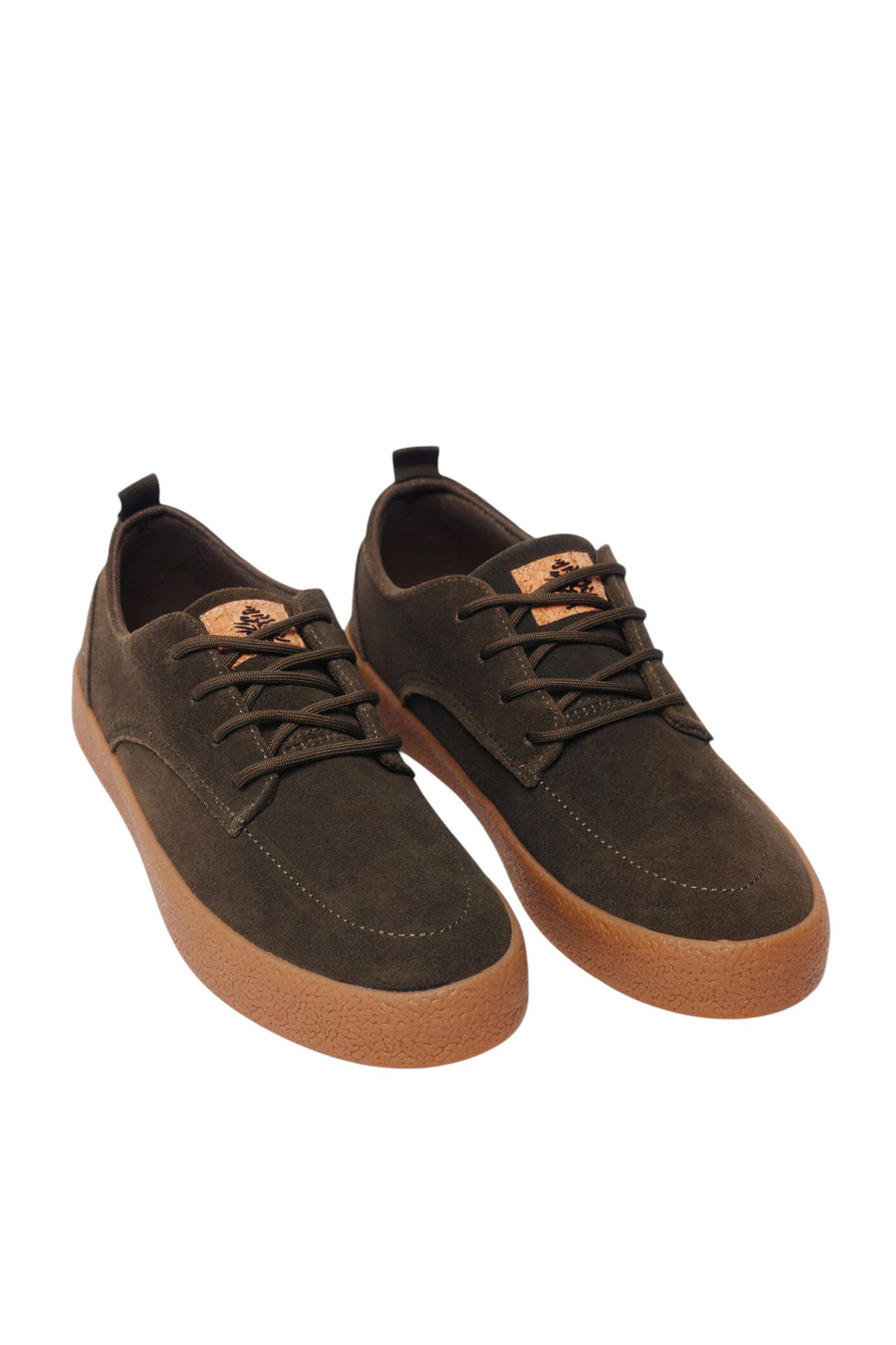 Кеды из натуральной замши|Основной цвет:Хаки Мужской Springfield Кеды из натуральной замши (цвет ), артикул 2992658 | Фото 2