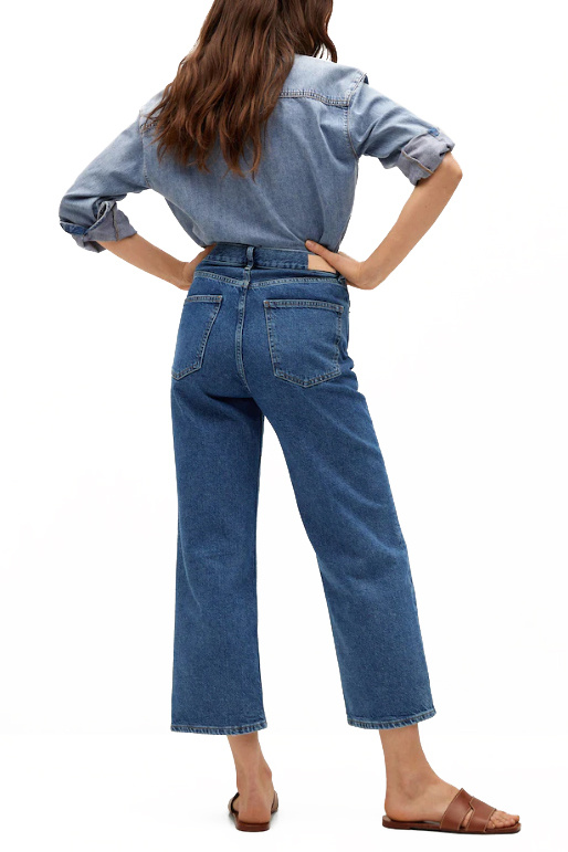 Mango Укороченные джинсы GABRIELA с завышенной талией (цвет ), артикул 87046325 | Фото 4