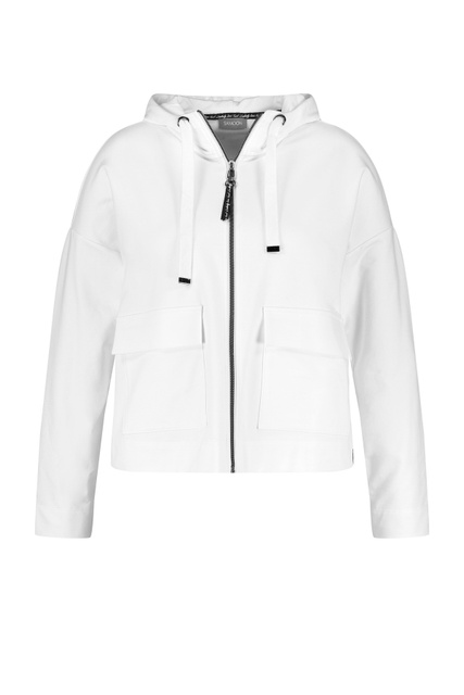 Толстовка с накладными карманами|Основной цвет:Белый|Артикул:831002-26108 | Фото 1