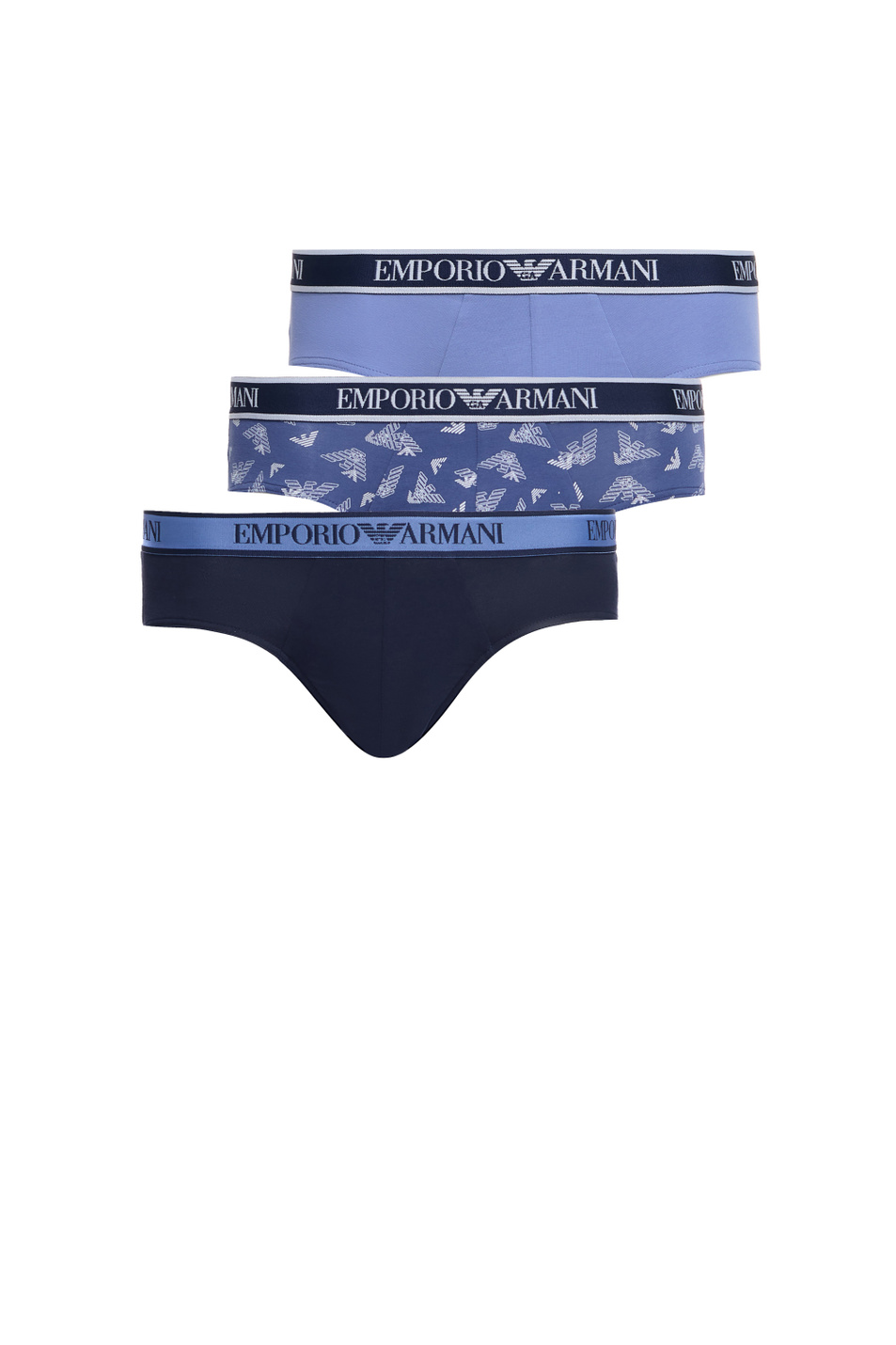 Мужской Emporio Armani Трусы из эластичного хлопка в комплекте из 3 шт (цвет ), артикул 111734-3F717 | Фото 1